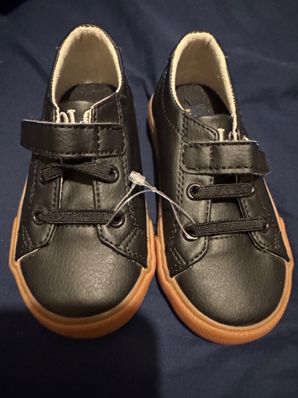 NWOT Polo by Ralph Lauren Black Velcro Shoes-Size 6